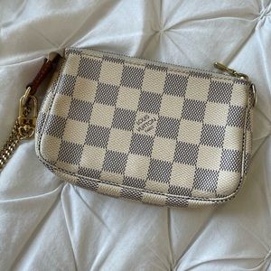 LOUIS VUITTON Damier Azur Mini Pochette